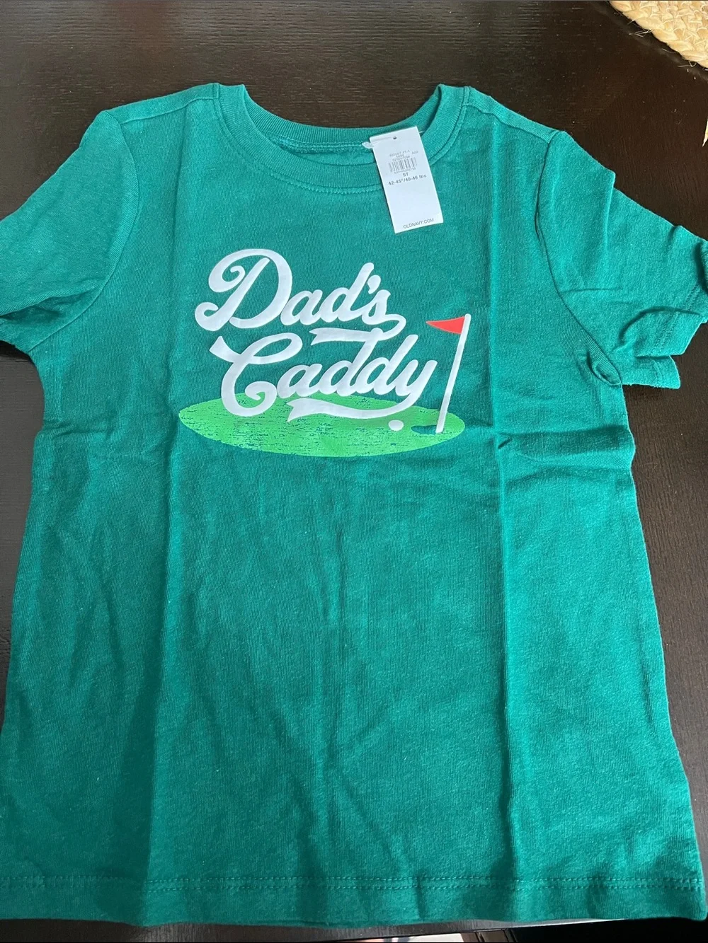 Old Navy Green 'Dad's Caddy' Graphic Tee for Kids
